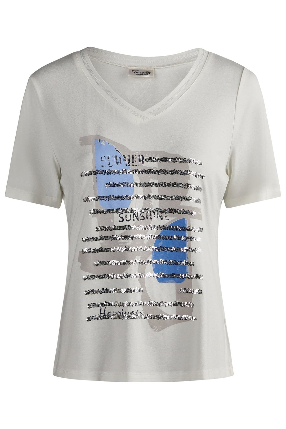 Barbara Lebek 77230052 Off White T-Shirt - Dotique