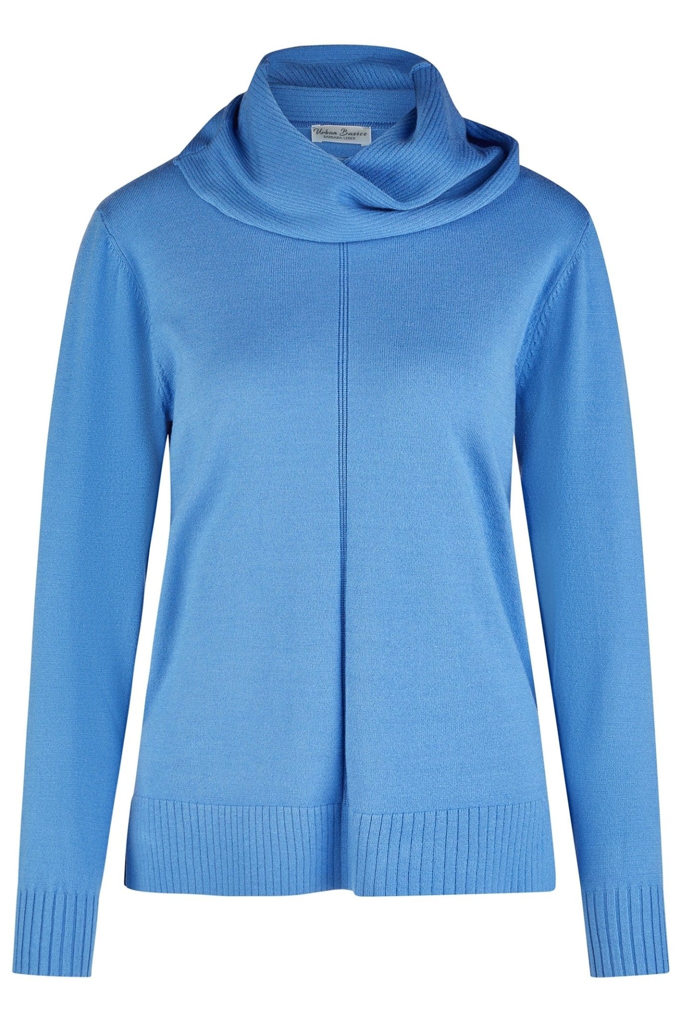Barbara Lebek Cowl Neck Jumper Azzurro Blue 26020042 - Dotique - Barbara Lebek