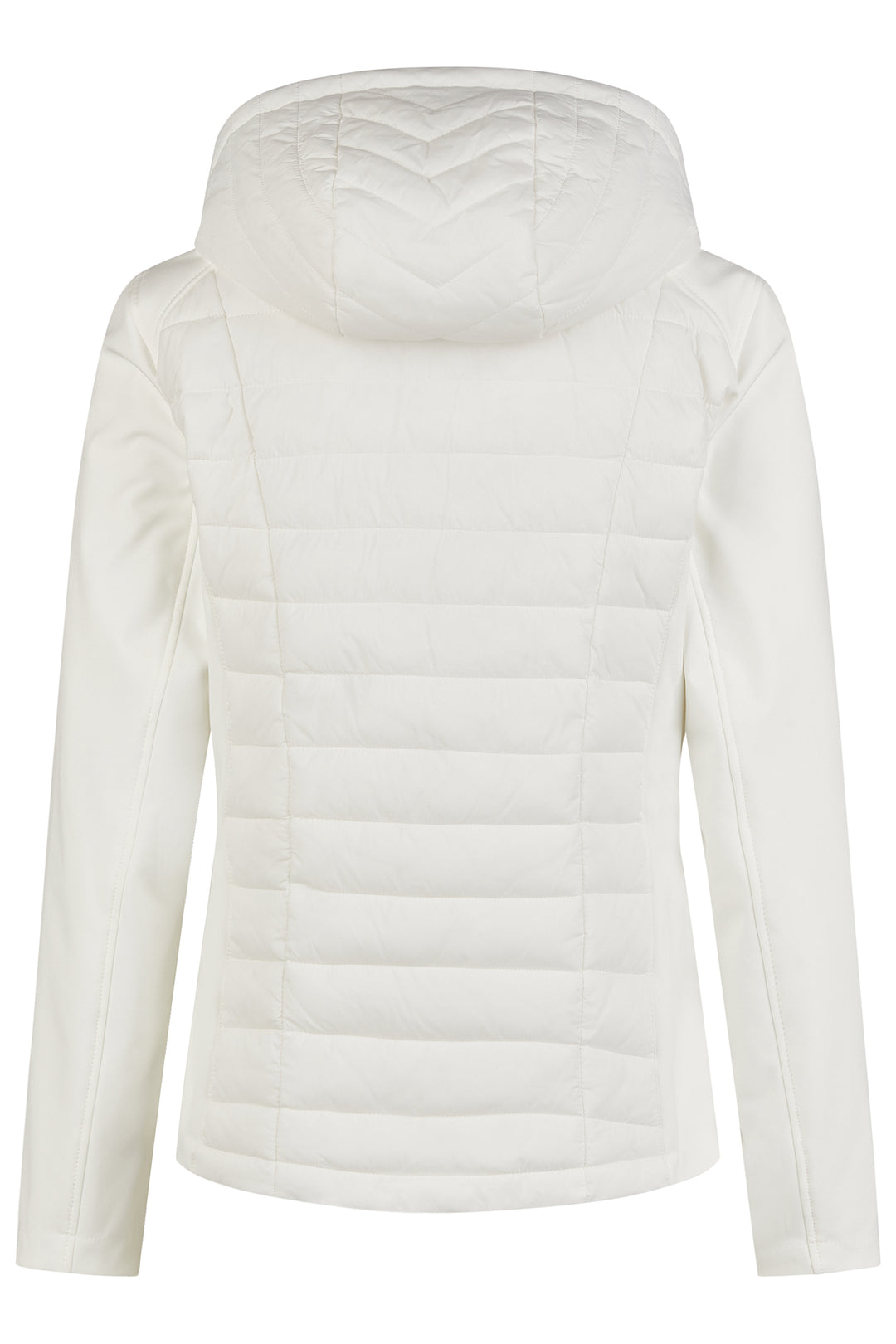 Barbara Lebek Padded Quilt Jacket With Hood Off White 70590052 - Dotique