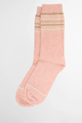 Barbour Anaise Sock Pink LSO0131 pink patterned socks Shop Barbour at Dotique