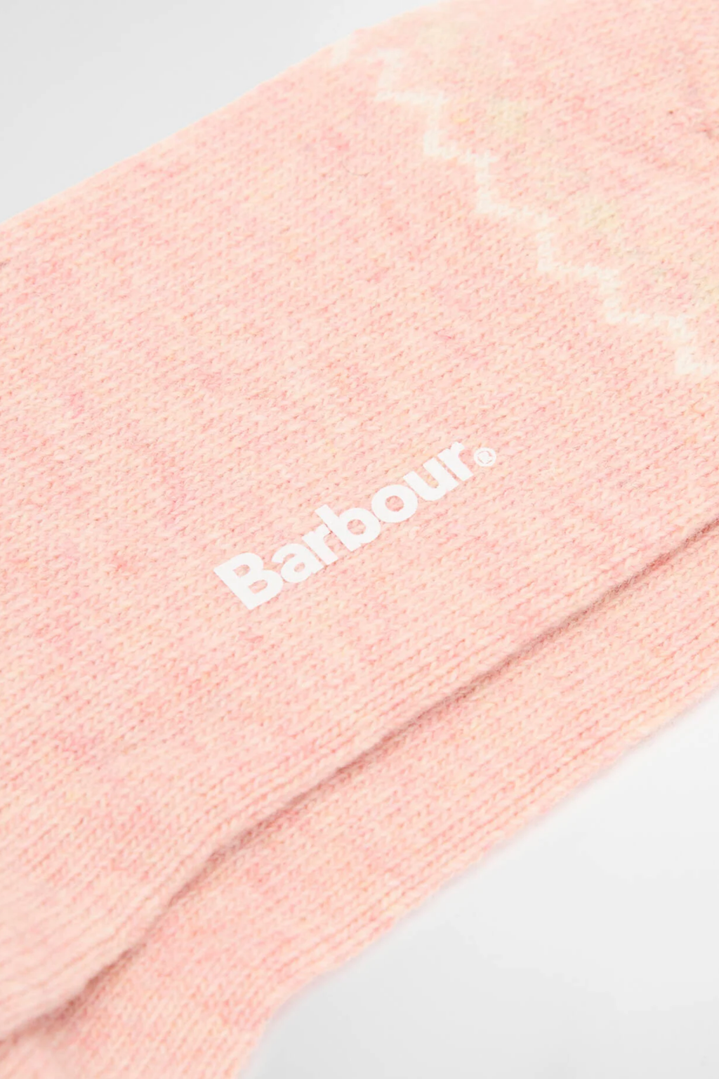 Barbour Anaise Sock Pink LSO0131 pink sock close up Shop Barbour at Dotique