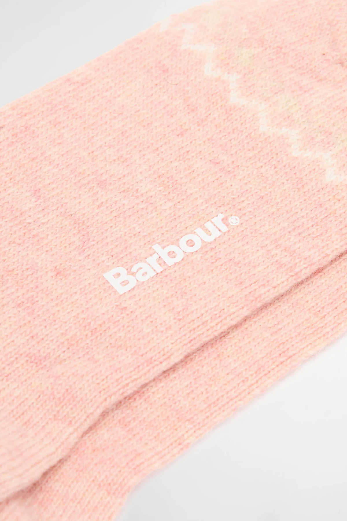 Barbour Anaise Sock Pink LSO0131 pink sock close up Shop Barbour at Dotique