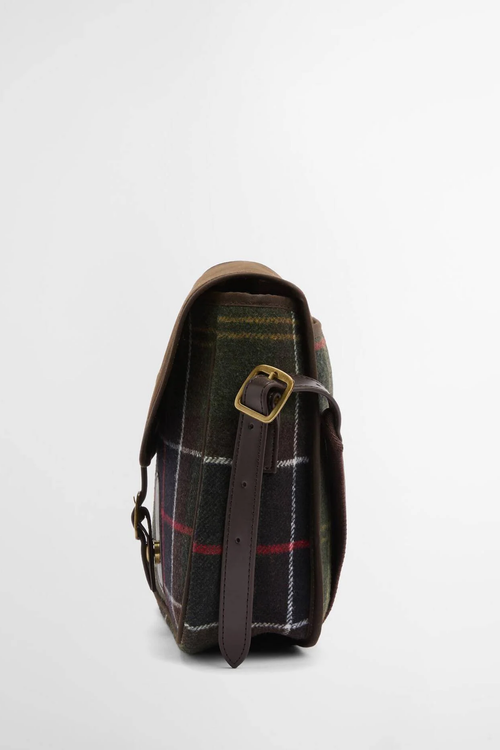 Barbour Cromarty Bag Classic Olive Green LBA0479 side view Shop Barbour at Dotique