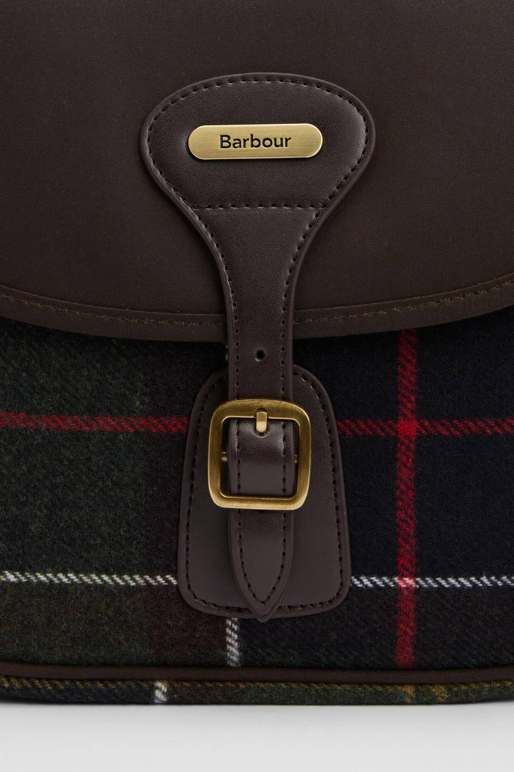 Barbour Cromarty Bag Classic Olive Green LBA0479 by Barbour with leather buckle detail. Shop Barbour at Dotique