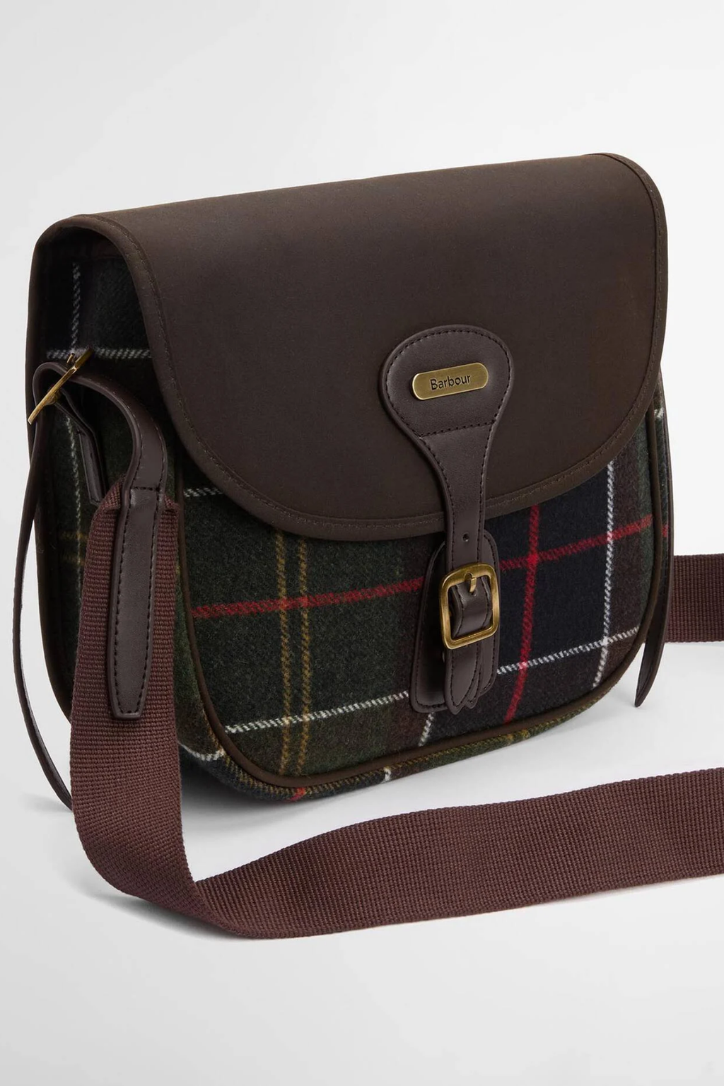 Barbour Cromarty Bag Classic Olive Green LBA0479 Barbour tartan crossbody bag Shop Barbour at Dotique