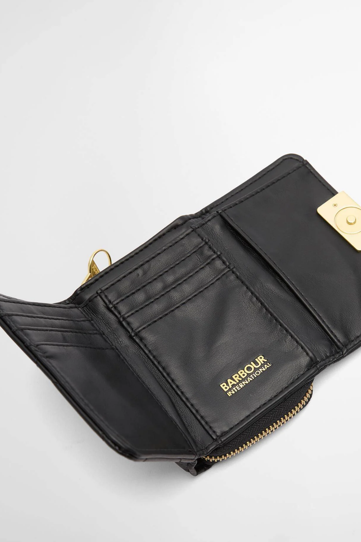 Barbour International Aurora Purse Black LAC0365 black purse Shop Barbour International at Dotique