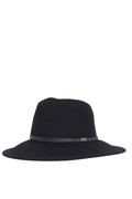 Barbour Black Tack Fedora Hat in black by Barbour. Shop Barbour at Dotique.