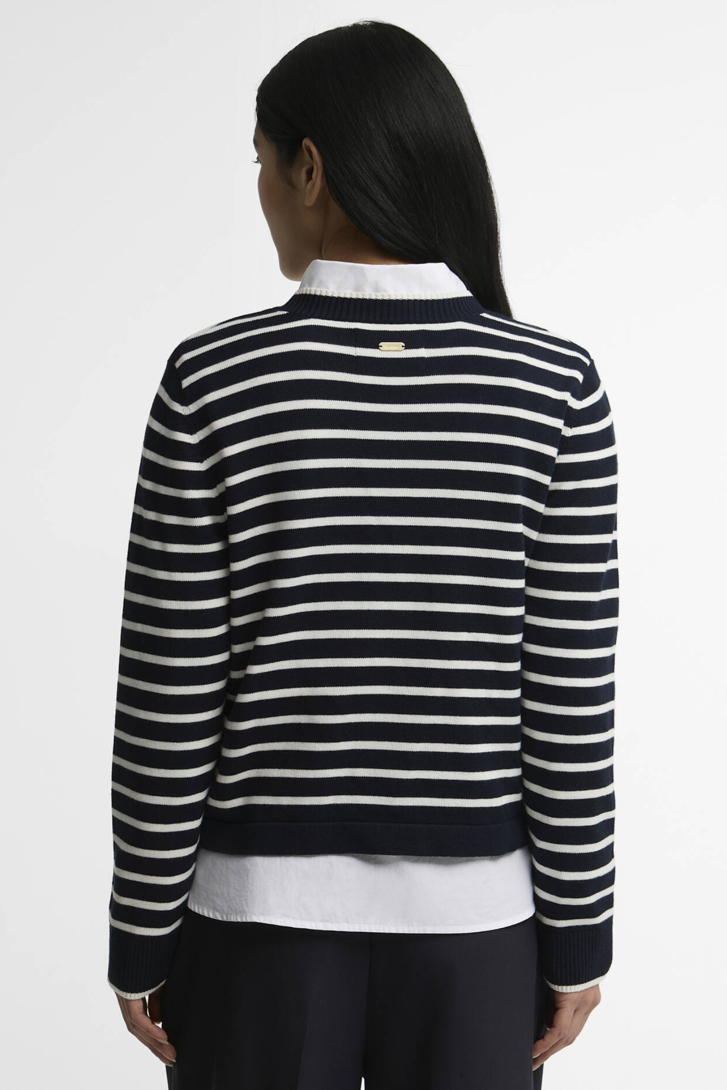 Barbour Emmy Knitted Jumper LKN1829 Darky Navy Stripe