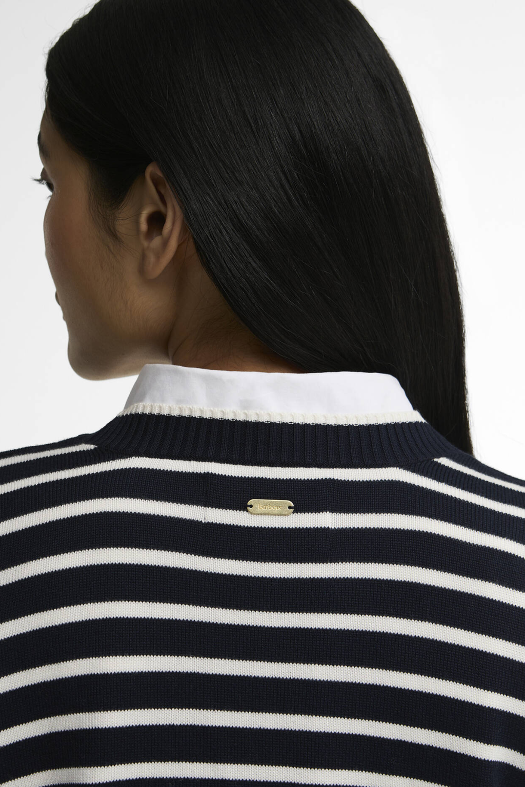 Barbour Emmy Knitted Jumper LKN1829 Darky Navy Stripe