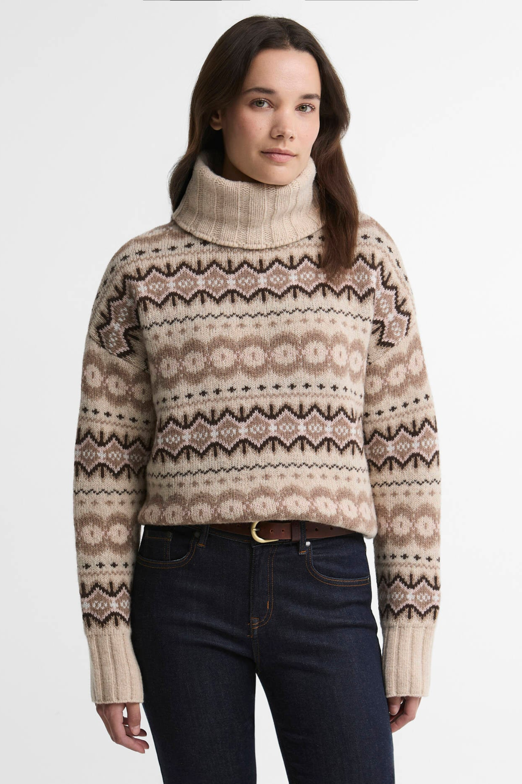 Barbour Helen Knitted Jumper Birch Multi LKN1560