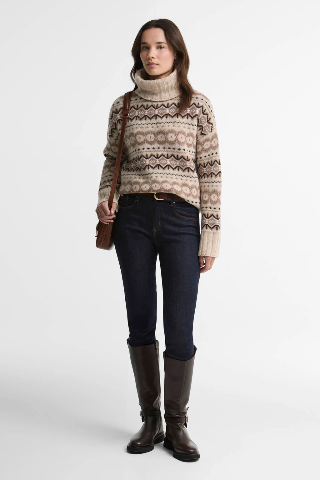Barbour Helen Knitted Jumper Birch Multi LKN1560