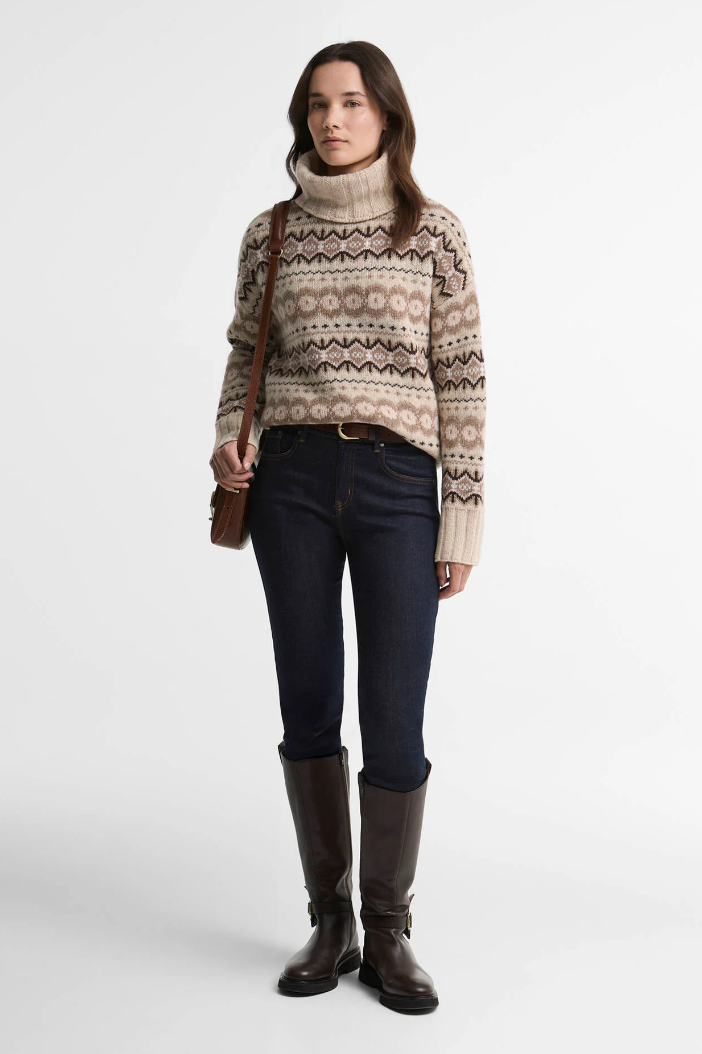 Barbour Helen Knitted Jumper Birch Multi LKN1560
