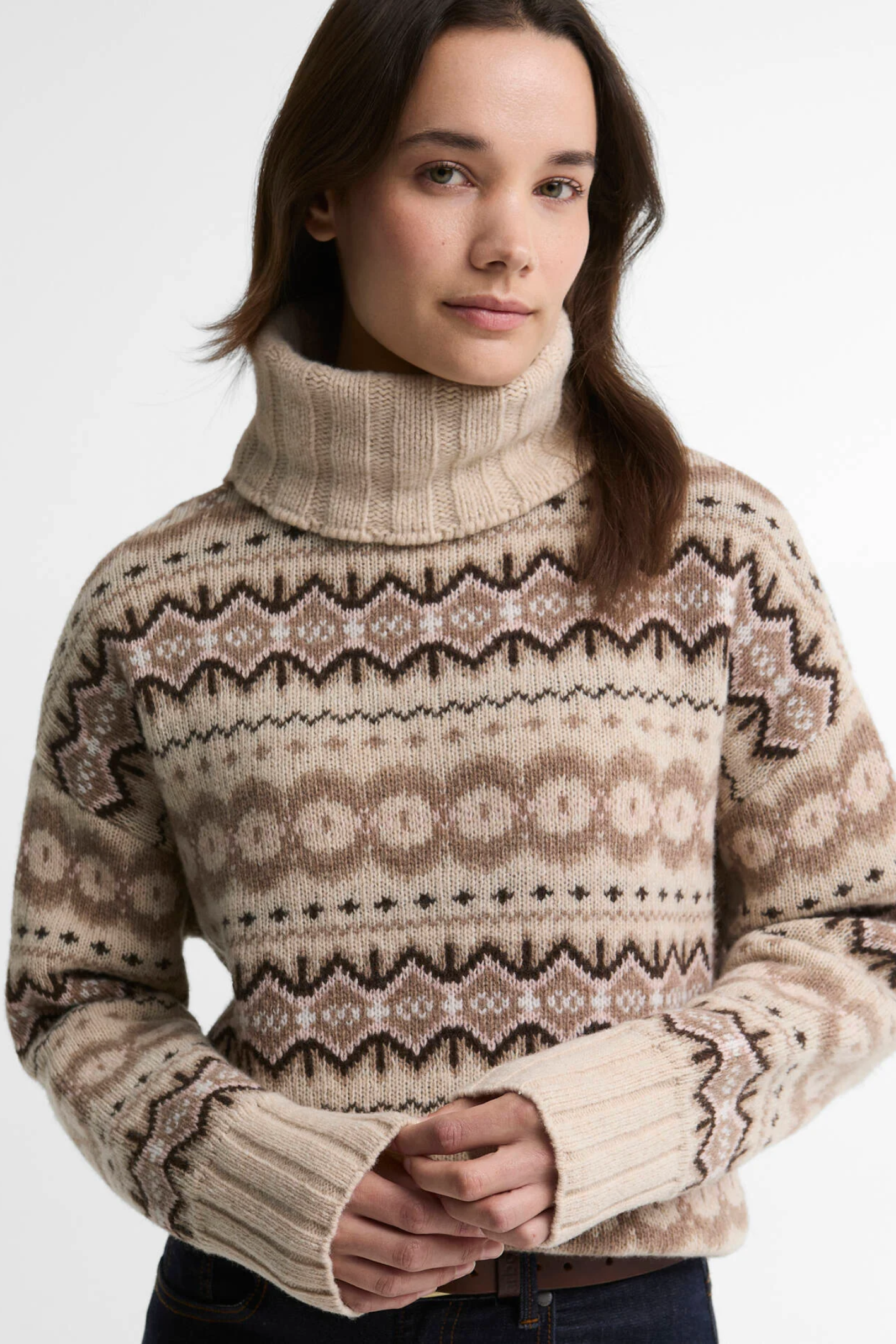 Barbour Helen Knitted Jumper Birch Multi LKN1560