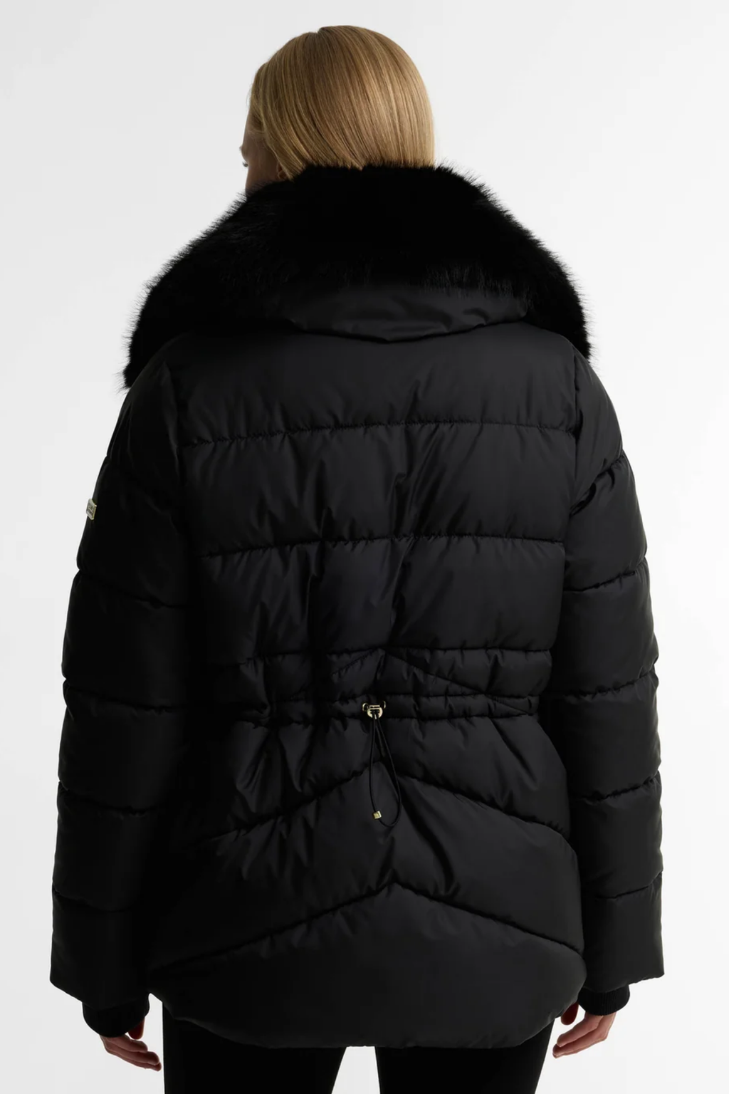 Barbour International Cyrus Puffer Jacket Black LQU1938