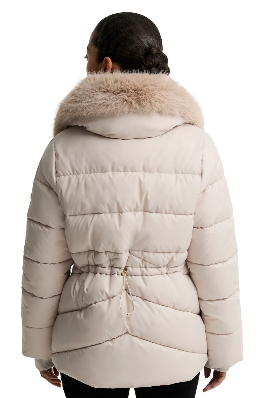 Barbour International Cyrus Puffer Jacket Moonbeam LQU1938