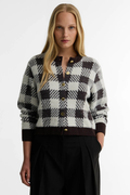 Barbour International Halina Knitted Cardigan Truffle Multi LKN1855