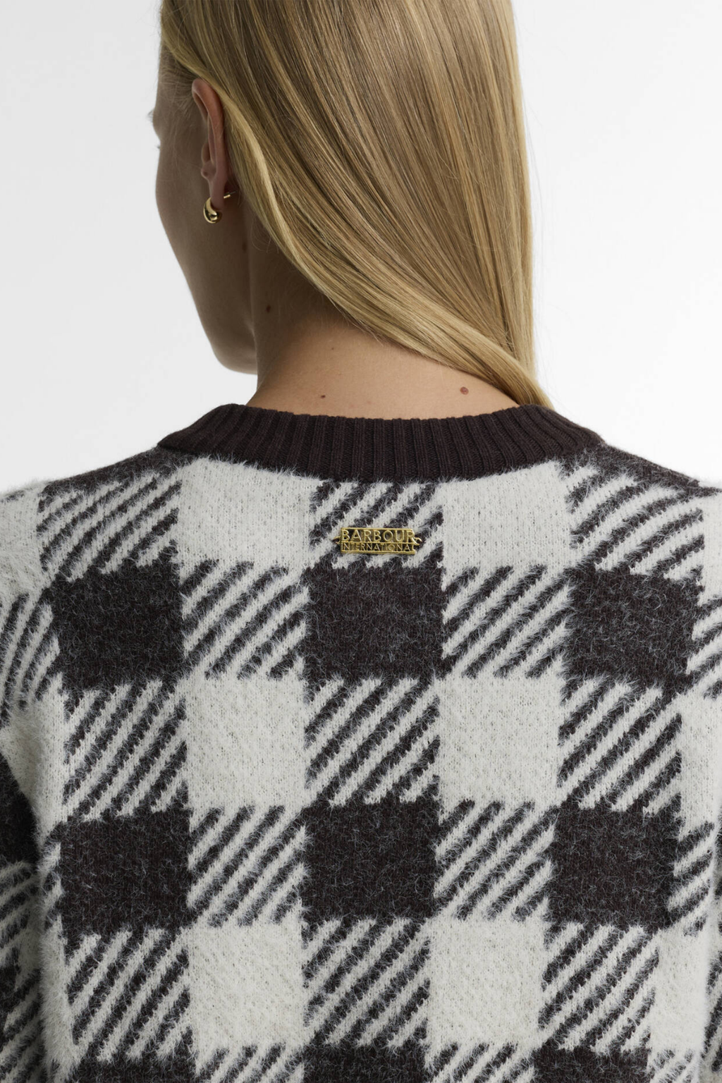 Barbour International Halina Knitted Cardigan Truffle Multi LKN1855