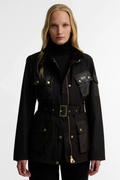 Barbour International International Heritage Wax Jacket Rustic/Truffle Northumberland Check LWX1556