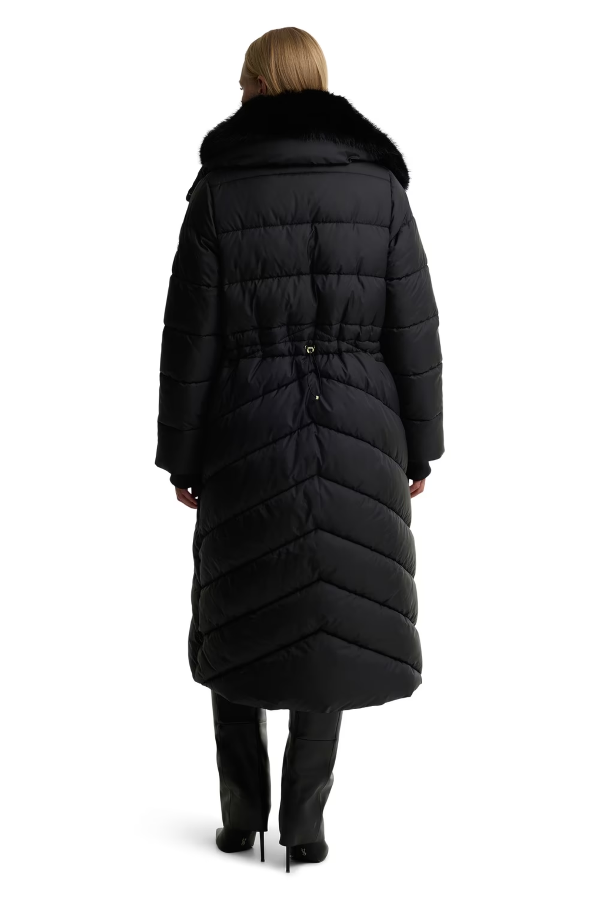Barbour International Longline Cyrus Puffer Jacket LQU1916 Black