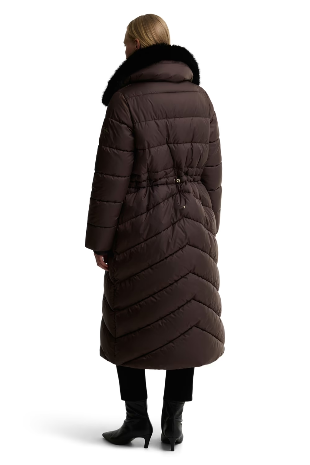 Barbour International Longline Cyrus Puffer Jacket LQU1916 Truffle