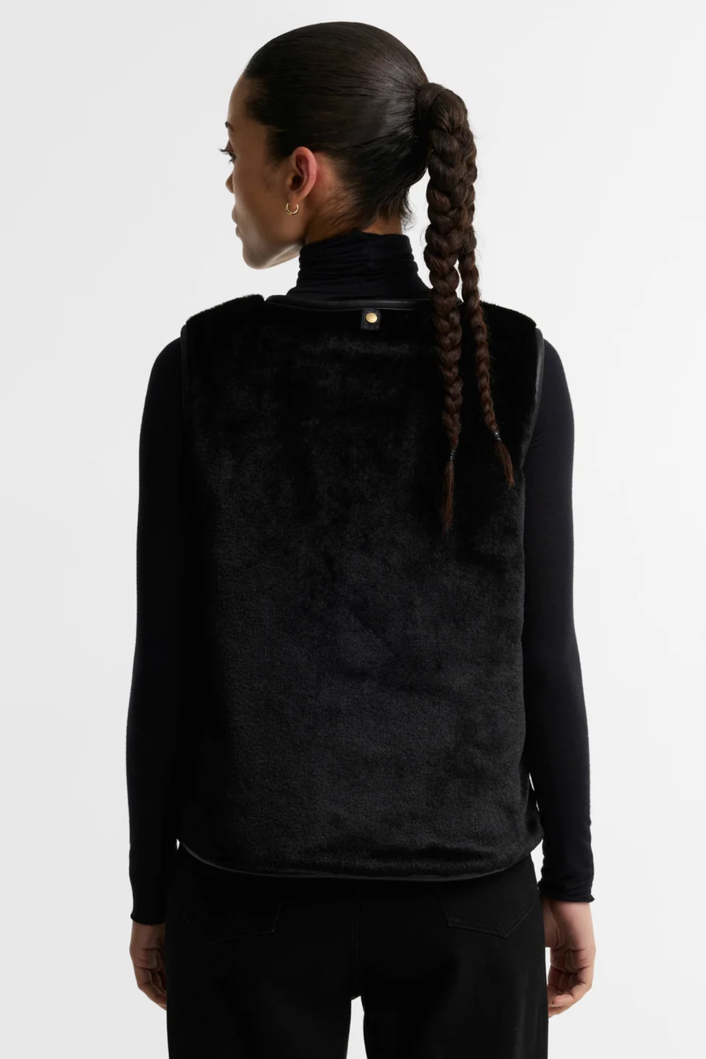 Barbour International Oulton Faux Fur Liner Black LLI0028