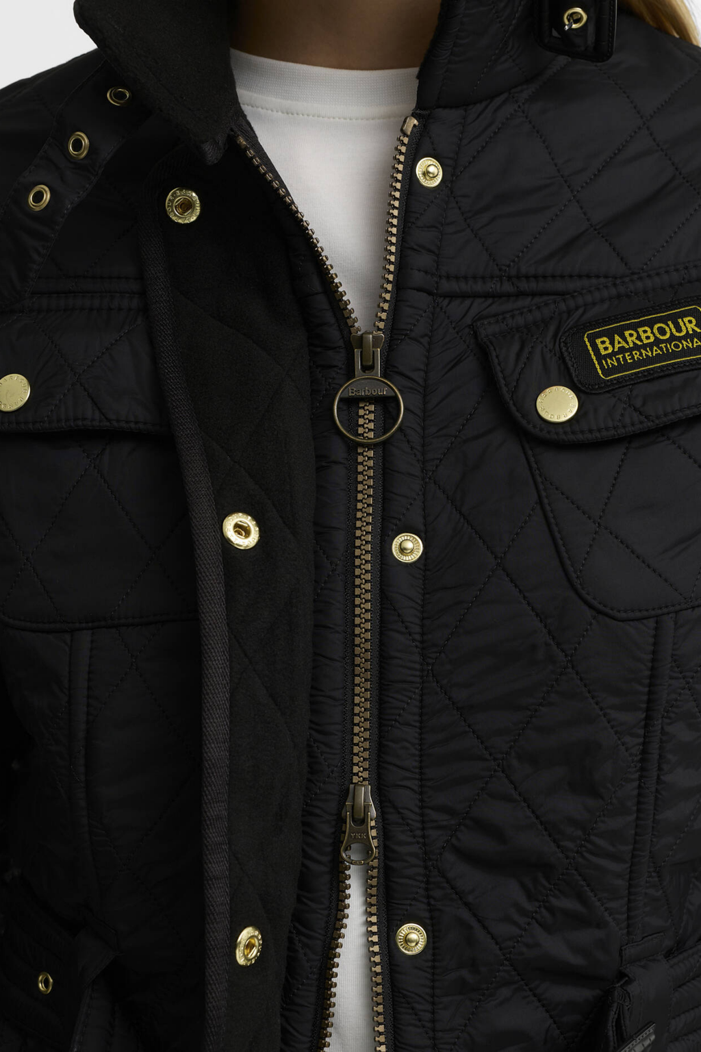 Barbour International Polarquilt Quilted Jacket Black/Black LQU0030