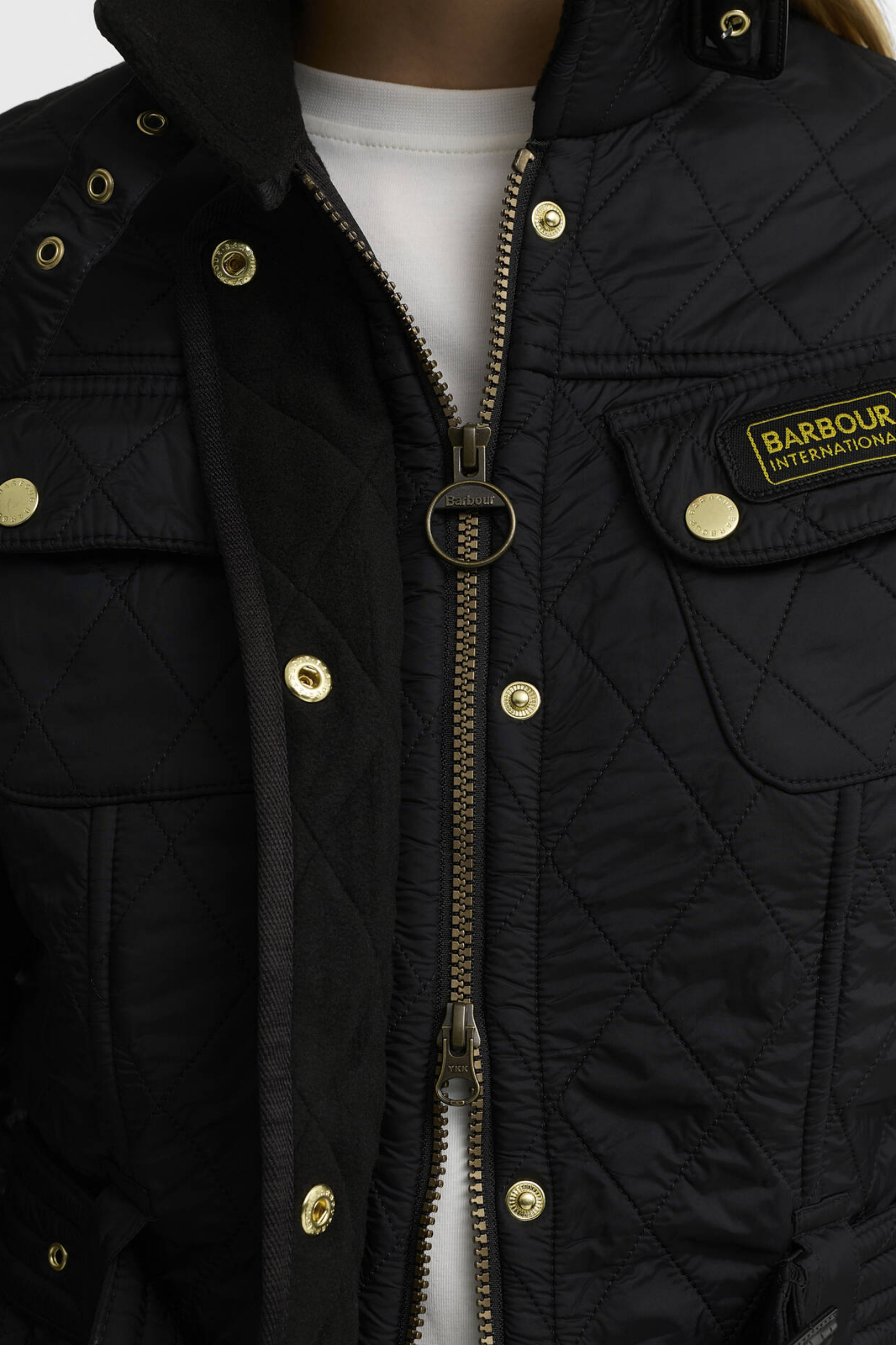 Barbour International Polarquilt Quilted Jacket Black/Black LQU0030