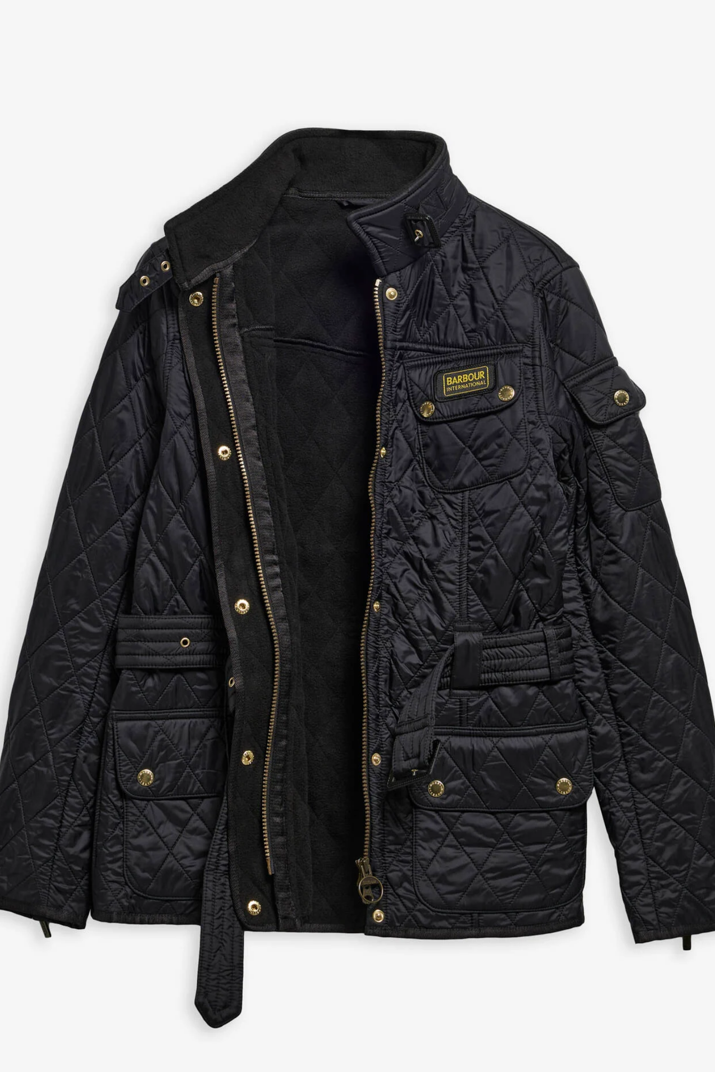 Barbour International Polarquilt Quilted Jacket Black/Black LQU0030