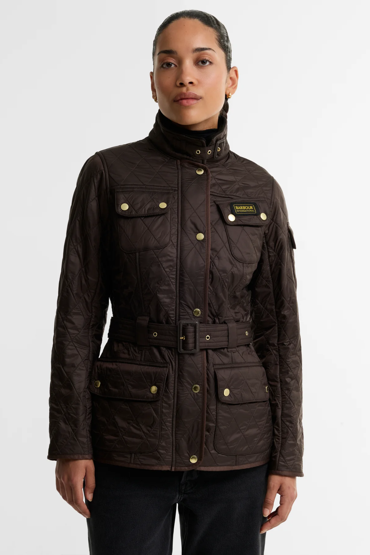 Barbour International Polarquilt Quilted Jacket Truffle LQU0030