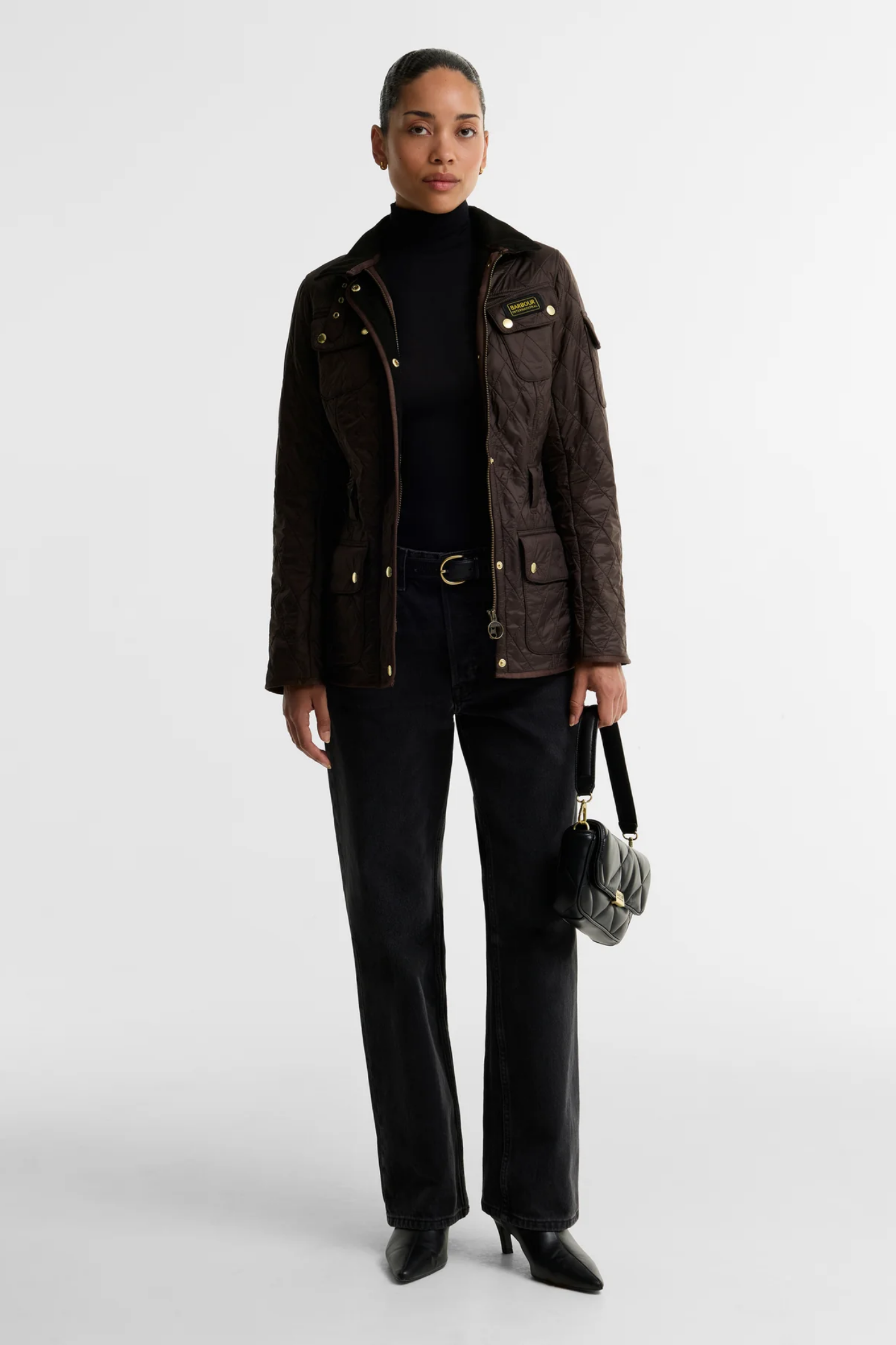 Barbour International Polarquilt Quilted Jacket Truffle LQU0030
