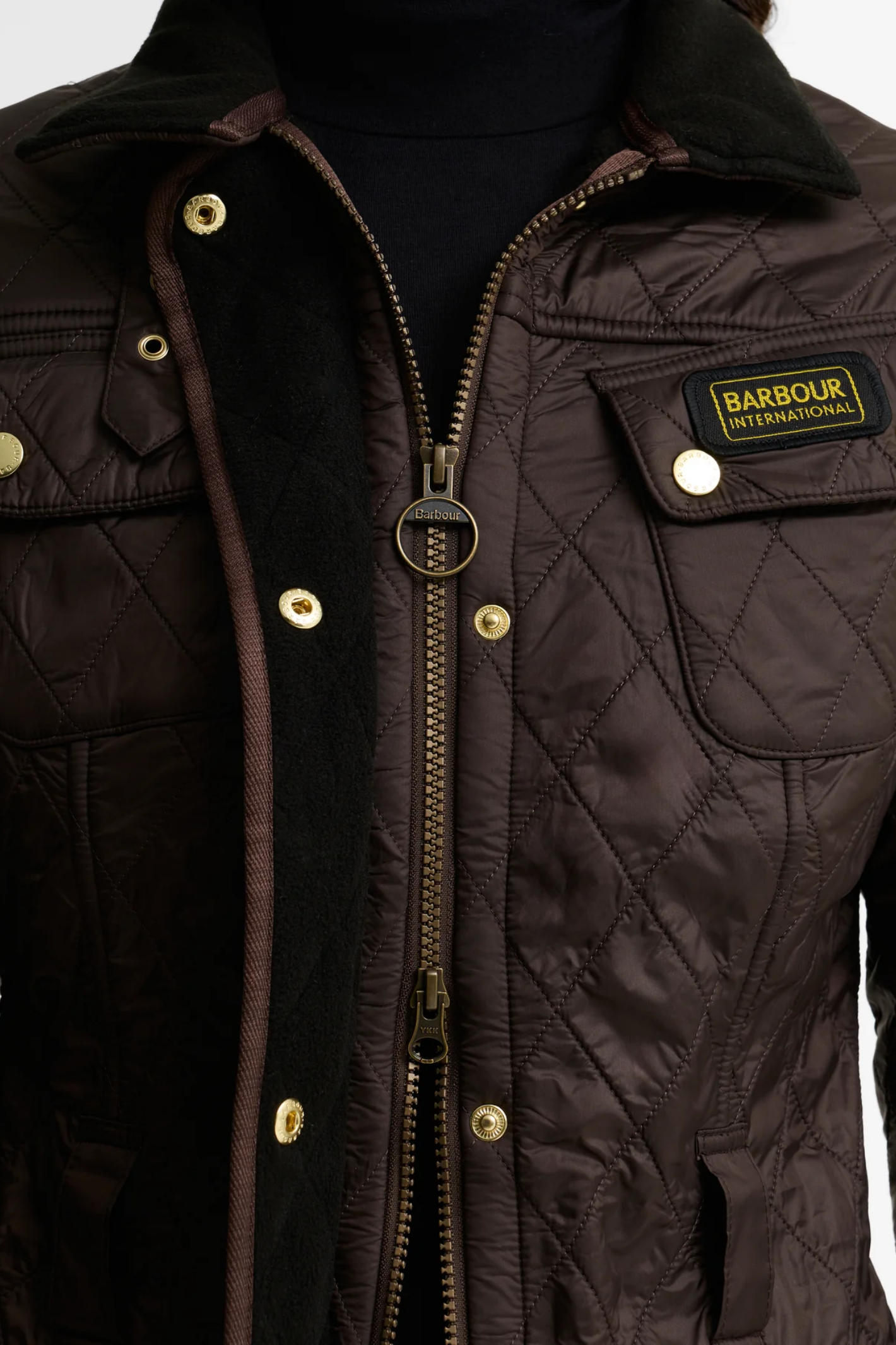 Barbour International Polarquilt Quilted Jacket Truffle LQU0030
