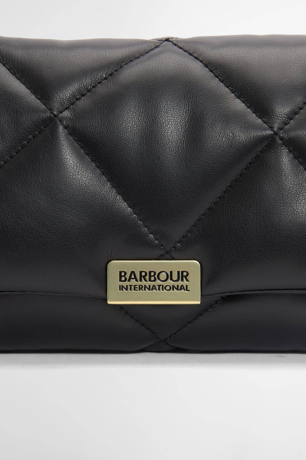 Barbour International Soft Quilt Crossbody Black Bag LBA0580