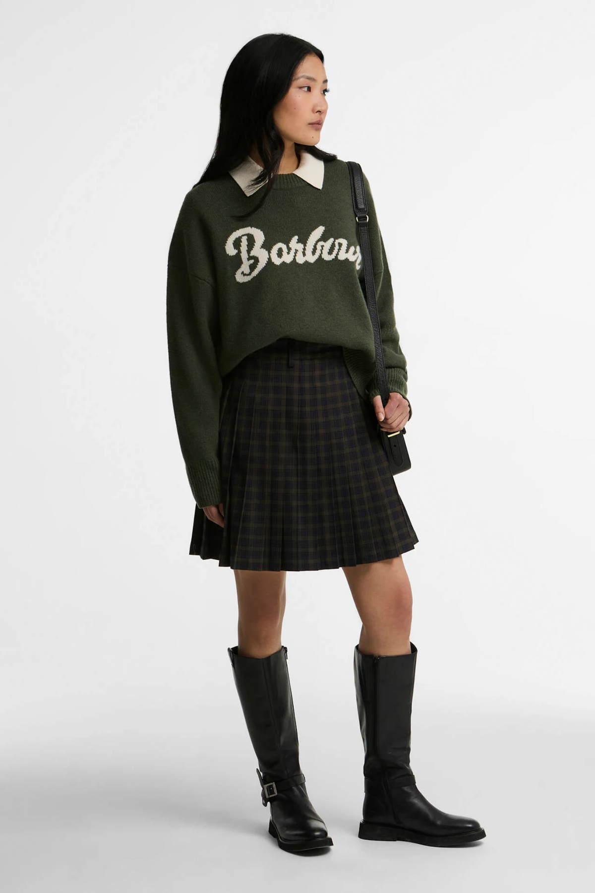 Barbour Ivybridge Knitted Jumper Olive LKN1792