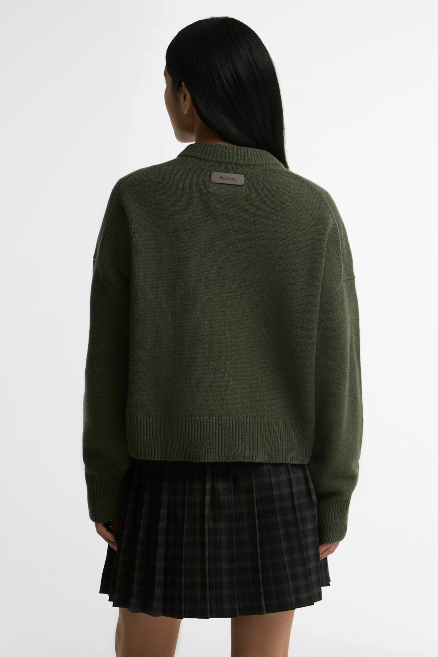 Barbour Ivybridge Knitted Jumper Olive LKN1792
