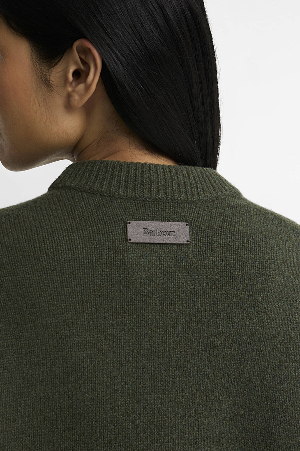 Barbour Ivybridge Knitted Jumper Olive LKN1792