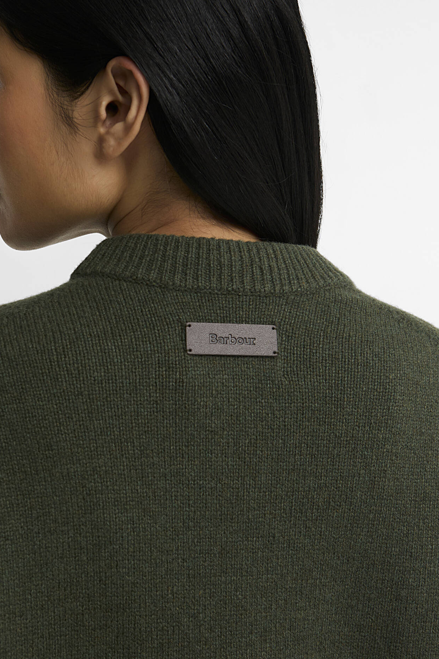 Barbour Ivybridge Knitted Jumper Olive LKN1792