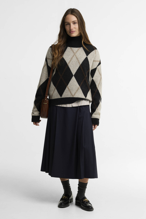 Barbour Marlow Argyle Wool Jumper Multi LKN1833MI11 by Barbour Shop Barbour at Dotique