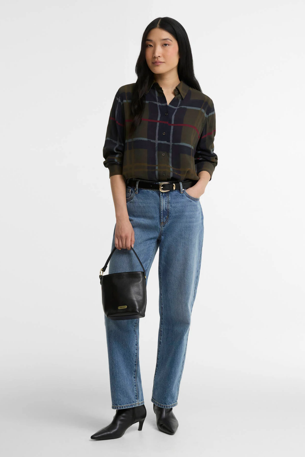 Barbour Kirklees Relaxed Shirt Shadow Classic Tartan LSH1769TN43