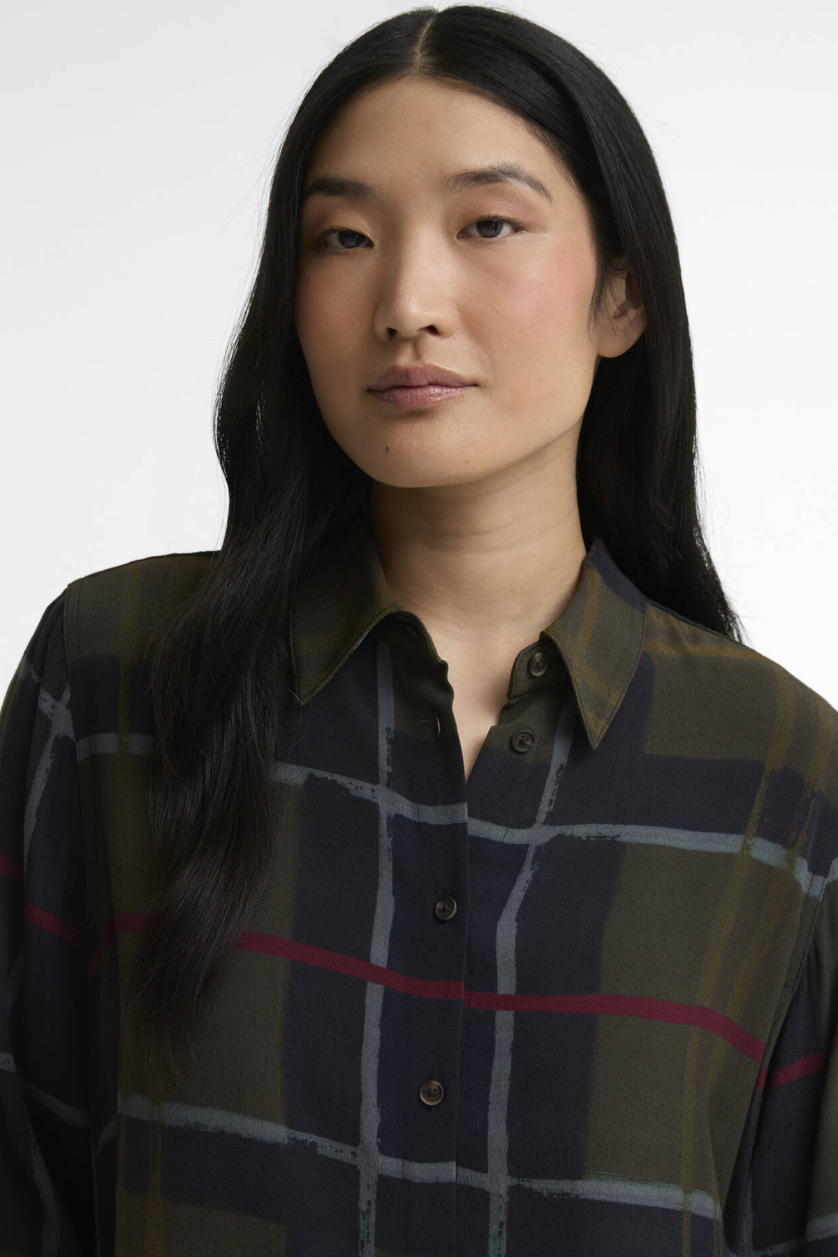 Barbour Kirklees Relaxed Shirt Shadow Classic Tartan LSH1769TN43