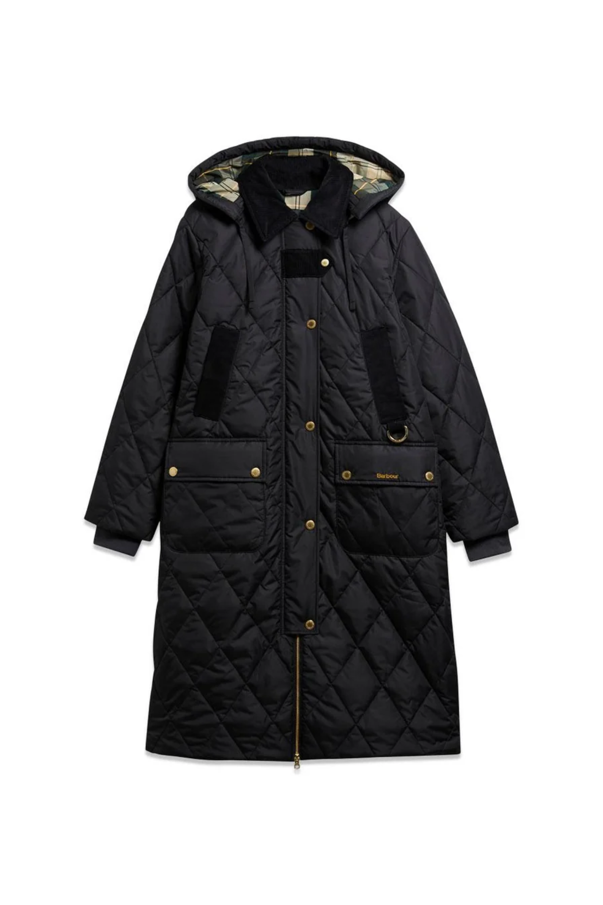 Barbour Rudson Quilted Jacket Black/Ancient LQU1928