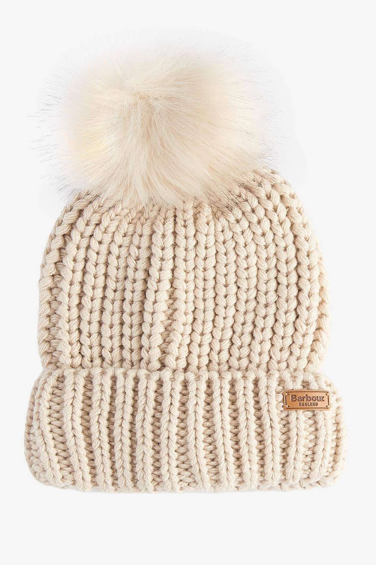 Barbour Saltburn Beanie & Scarf Gift Set Pearl LGS0023