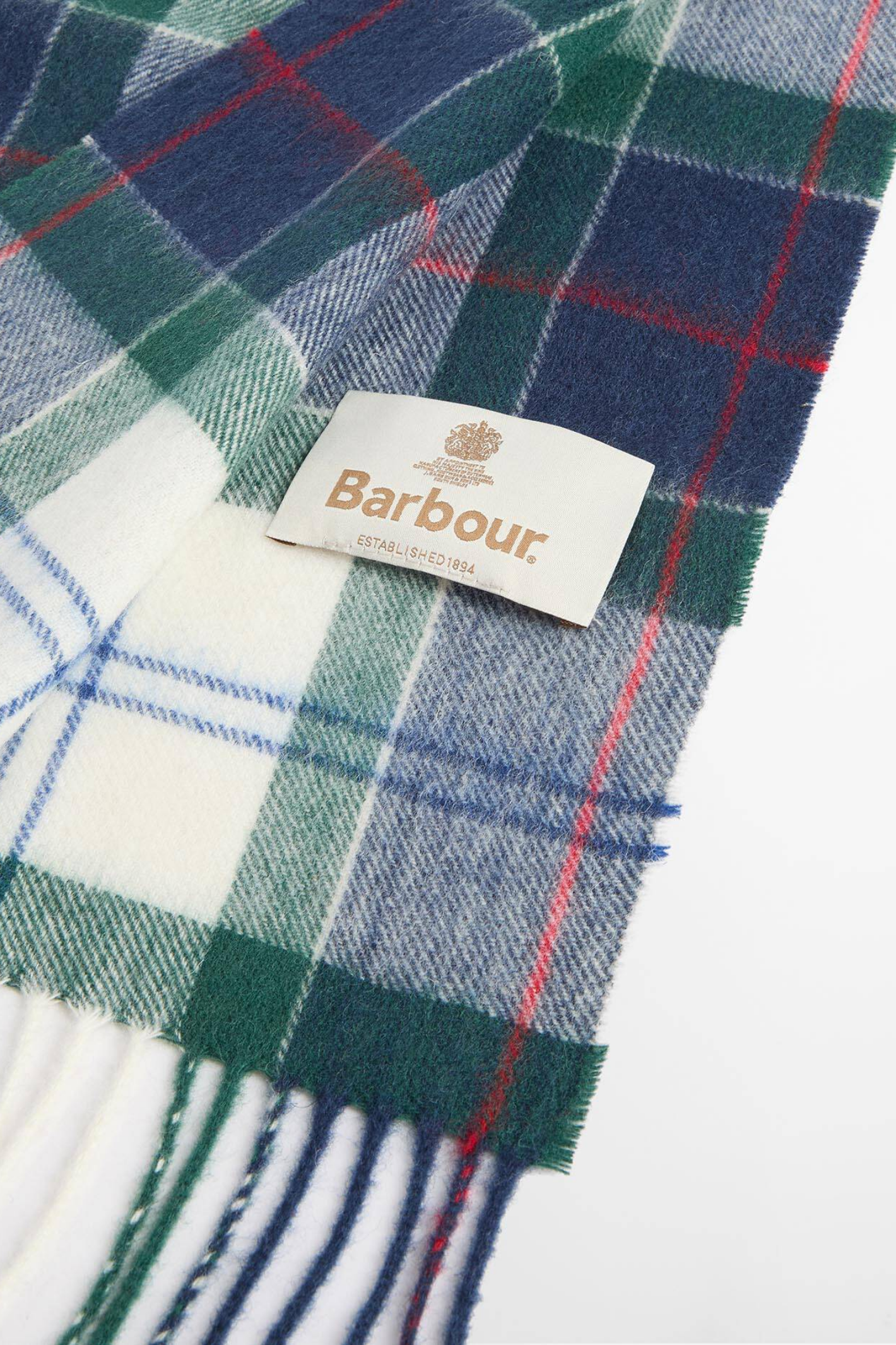 Barbour Tartan Scarf Lt Evergreen Tartan LSC0129