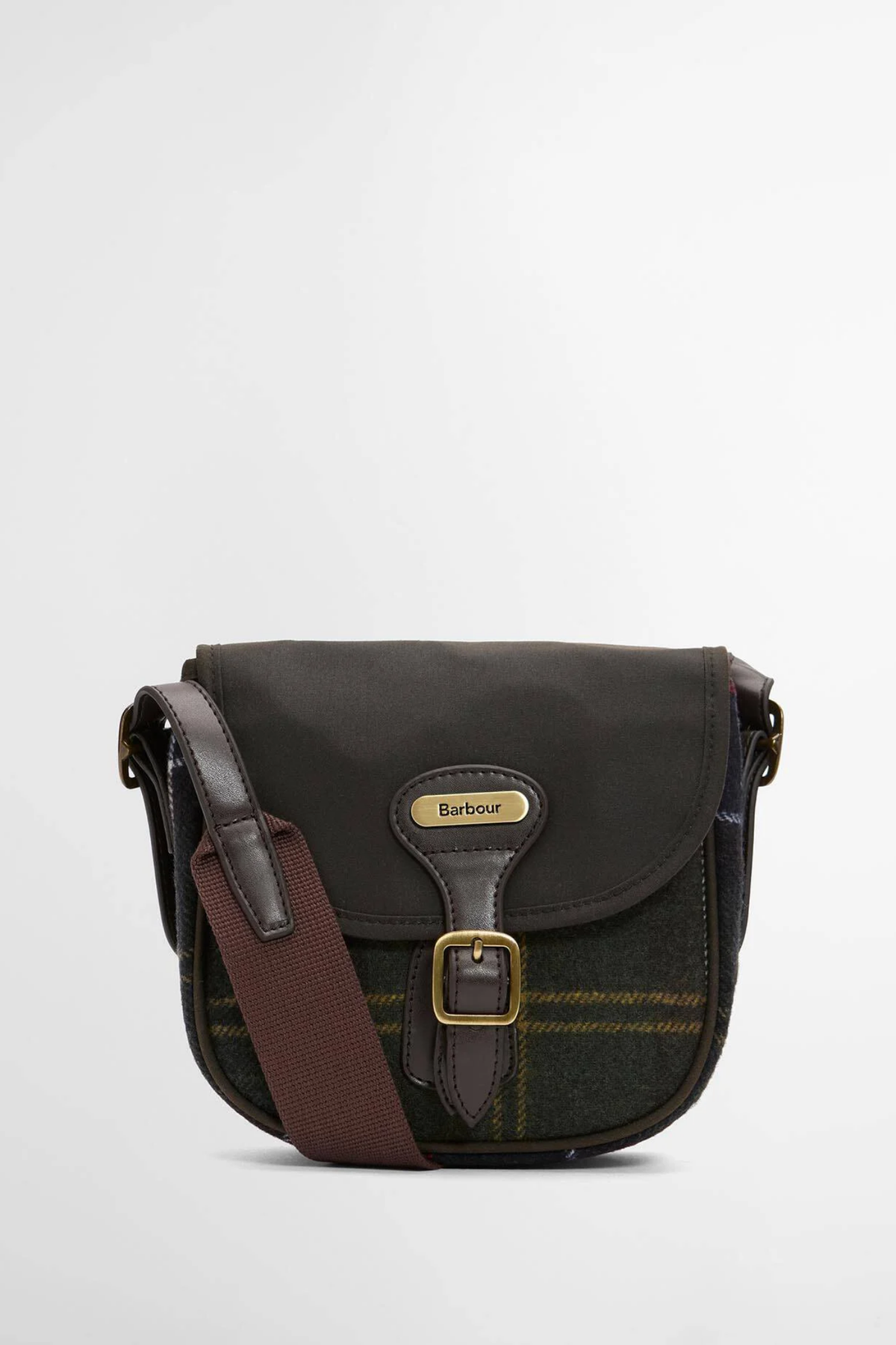 Barbour Whitley Crossbody Bag Clasic Navy with tartan detail Shop Barbour at Dotique