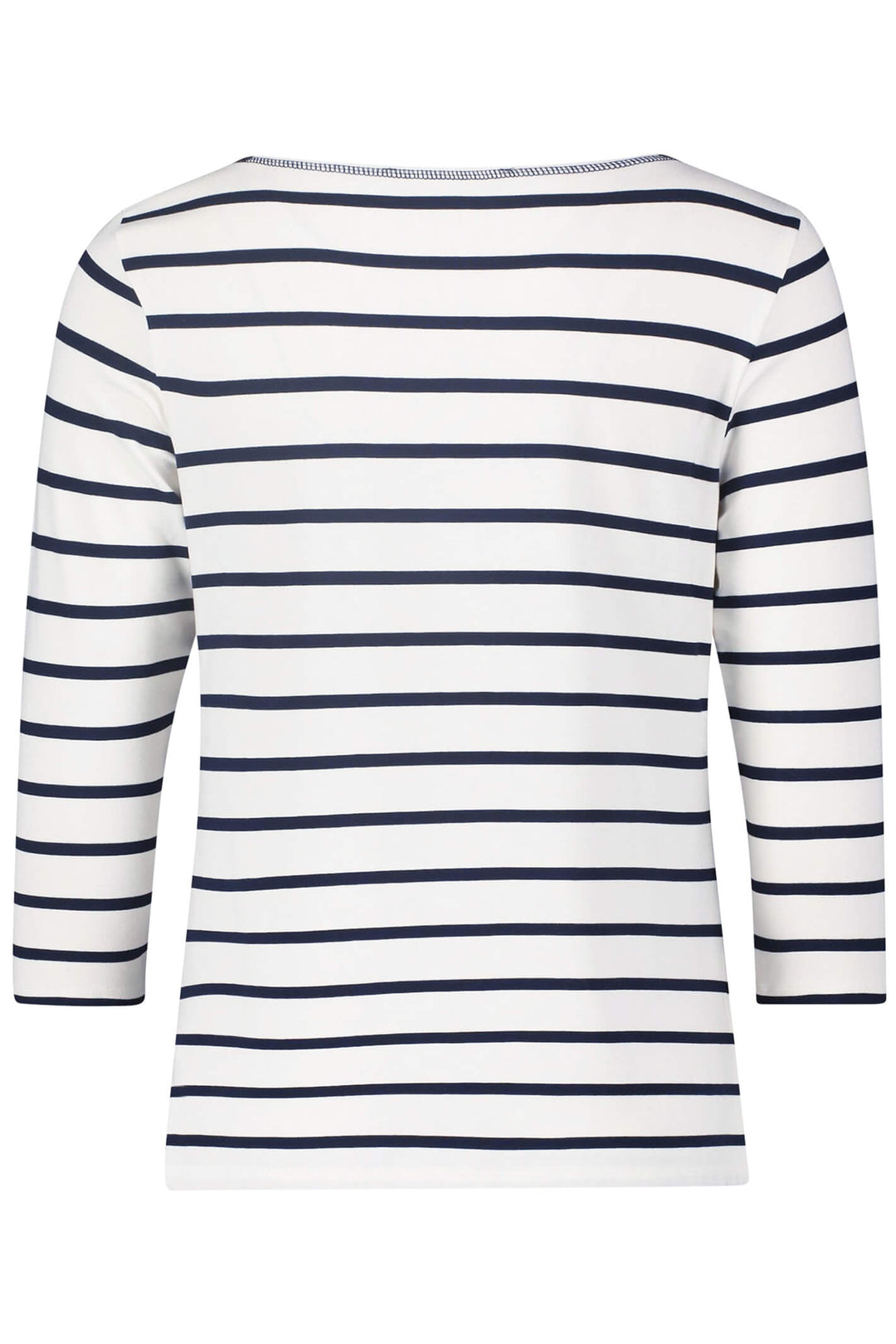 Betty Barclay 2848 2112 1883 Cream Navy Striped Breton Style Top - Dotique Chesterfield