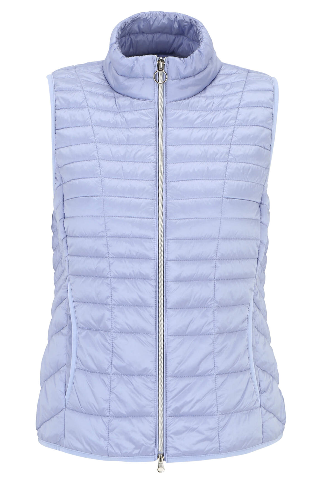 Betty Barclay 7195 1902 8002 Lavender Blue Padded Gilet - Dotique Chesterfield