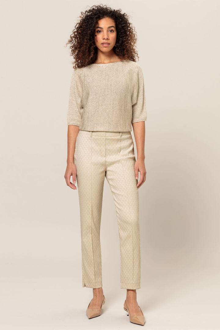 Bianca 40001 Beige Mix (199) Denver Trousers - Dotique