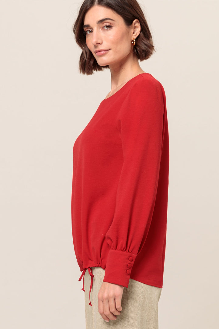 Bianca 45008 Red Pepper (363) Alana Blouse - Dotique