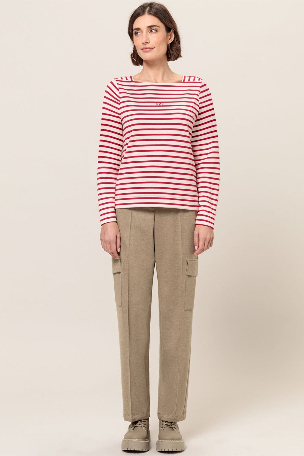 Bianca 46039 Red Mix Stripe (399) Lotta Top - Dotique