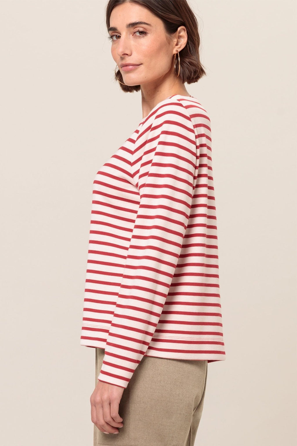 Bianca 46039 Red Mix Stripe (399) Lotta Top - Dotique