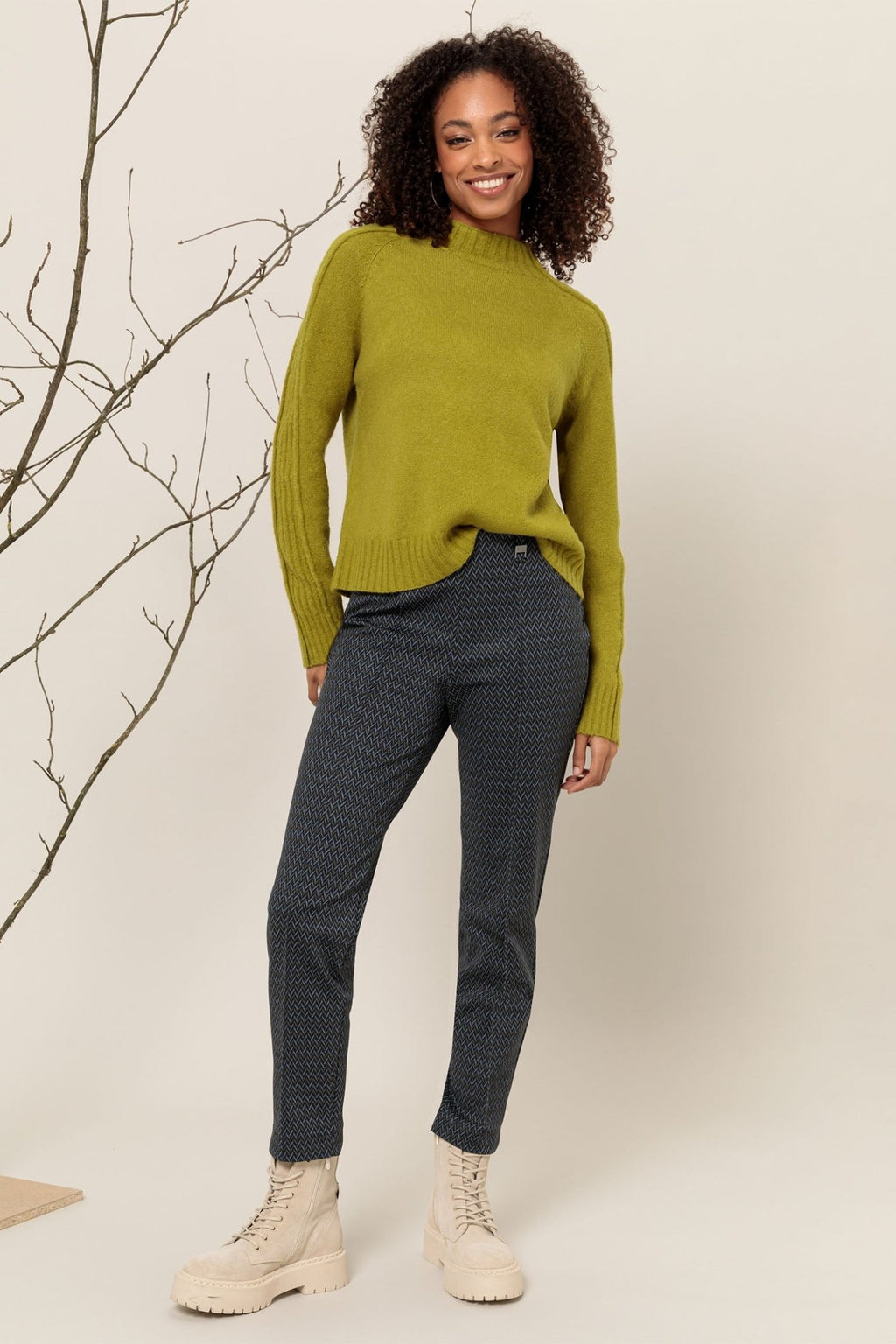 Bianca 48029 Spinach Green Daris Jumper - Dotique